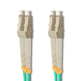 Qoltec Patchcord światłowodowy LC/UPC - LC/UPC | Multimode | 50/125 | OM3 | Duplex | 10m