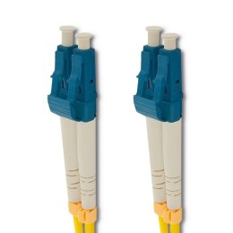 Qoltec Patchcord światłowodowy LC/UPC - LC/UPC | Singlemode | 9/125 | G652D | Duplex | 2m