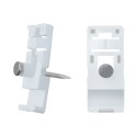 Qoltec Uchwyt / Klip do kabli | 15x13mm | naścienny