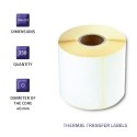 Qoltec Etykiety termotransferowe 100 x 210 | 350 etykiet