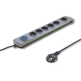Qoltec Listwa antyprzepięciowa | 6 gniazd | 3m