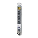 Qoltec Listwa antyprzepięciowa| 8 gniazd | 3m