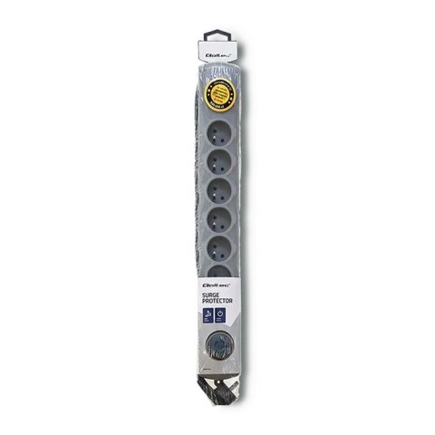 Qoltec Listwa antyprzepięciowa| 8 gniazd | 3m