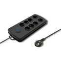 Qoltec Listwa antyprzepięciowa Qoltec | 8 gniazd | 2.5m