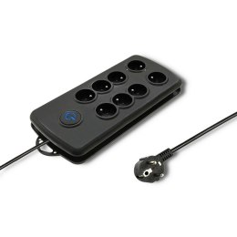 Qoltec Listwa antyprzepięciowa Qoltec | 8 gniazd | 2.5m
