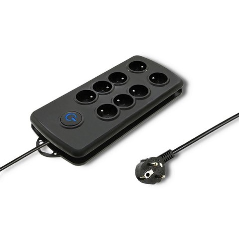 Qoltec Listwa antyprzepięciowa Qoltec | 8 gniazd | 2.5m