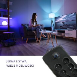 Qoltec Listwa antyprzepięciowa Qoltec | 8 gniazd | 2.5m