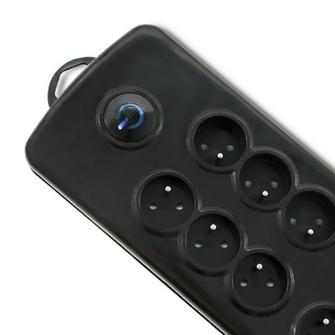 Qoltec Listwa antyprzepięciowa Qoltec | 8 gniazd | 2.5m