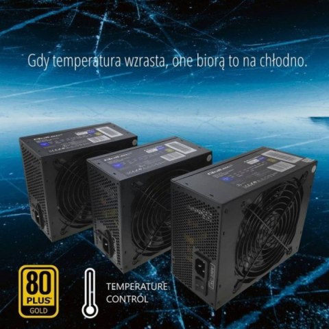 Qoltec Zasilacz ATX 1600W | 80 Plus Gold | Gaming Miner