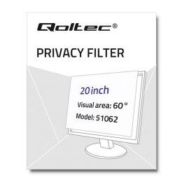 Qoltec Filtr prywatyzujący RODO 20