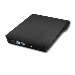 Qoltec Obudowa/kieszeń na napęd optyczny CD/DVD SATA | USB 2.0 | 12.7mm | wbudowany kabel