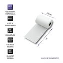 Qoltec Rolka termiczna 57 x 7 | 55g/m2 | 10szt. | BPA free
