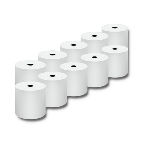 Qoltec Rolka termiczna 80 x 70 | 55g/m2 | 10szt. | BPA free