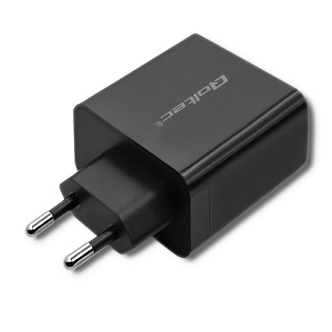 Qoltec Ładowarka sieciowa 42W | 5-20V | 2.25-3A | USB typ C PD | USB | Czarna
