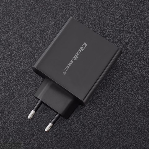 Qoltec Ładowarka sieciowa 42W | 5-20V | 2.25-3A | USB typ C PD | USB | Czarna