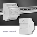 Qoltec Zasilacz na szynę DIN | 85.2W | 12V | 7.1A | Szary