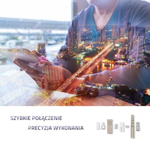 Qoltec Złącza światłowodowe SC | Multimode | 2.0 | Zestaw montażowy | 200szt.