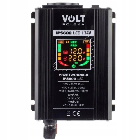 Przetwornica napięcia 24V / 230V 300/600W LED