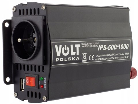 Przetwornica napięcia 24V / 230V 500/1000W