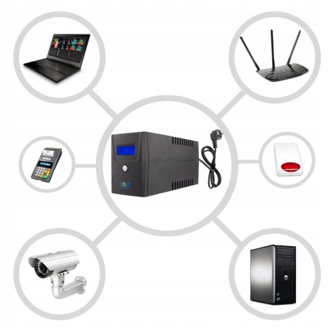 ZASILACZ AWARYJNY UPS 1500VA 900W LCD + PROGRAM