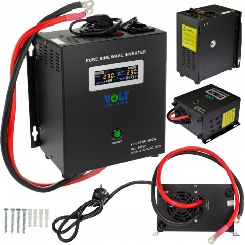 Zasilacz awaryjny sinusPRO seria W 800W 12V 10A