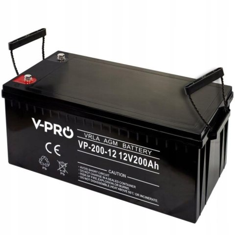 Akumulator bezobsługowy VPRO VRLA AGM 12V 200Ah