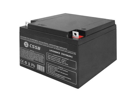 Akumulator żelowy 12V 26Ah LX12260CS