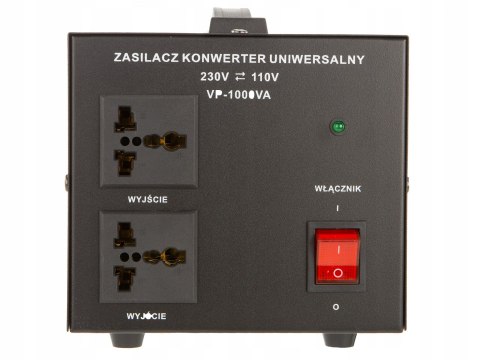 Konwerter napięcia 230V-110V 1000VA uniwersalny