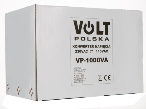 Konwerter napięcia 230V-110V 1000VA uniwersalny