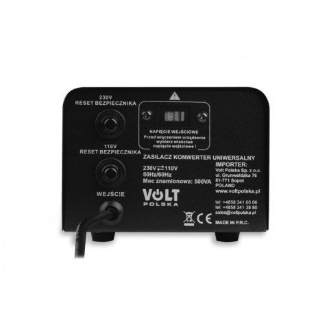 Konwerter napięcia VP 500 230VAC/110VAC