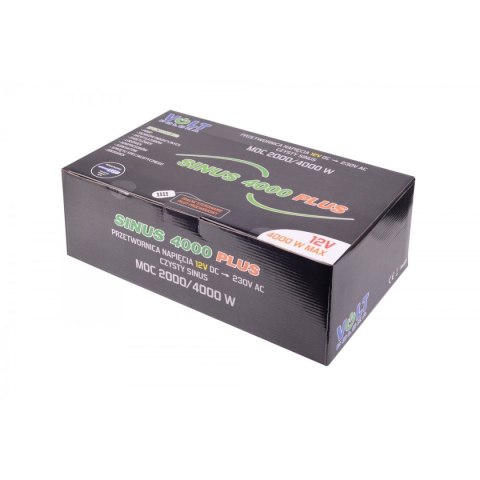 Przetwornica napięcia SINUS PLUS 2000/4000W 12/230V Czysty sinus