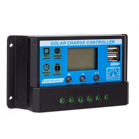 Regulator solarny SOL PWM 10A 2xUSB