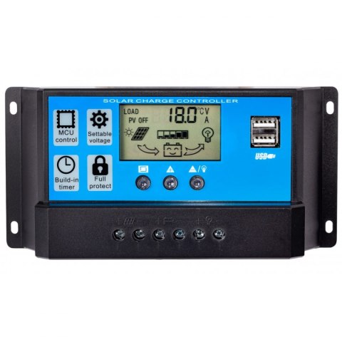 Regulator solarny SOL PWM 40A 2xUSB