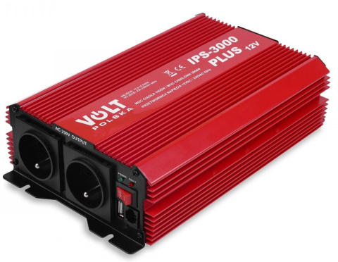 Przetwornica napięcia IPS 3000 PLUS 12/230V (1500/3000W)+pilot