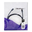 Qoltec Kabel USB 2.0 typ C męski | USB 2.0 typ C męski | 0.5m | Czarny