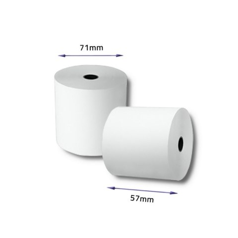Qoltec Rolka termiczna 57 x 60 | 55g/m2 | 10szt. | BPA free
