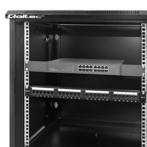 Qoltec Szafa RACK 19" | 12U | 450 x 600 x 635 | Perforowane drzwi