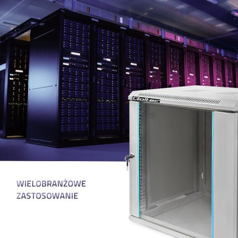Qoltec Szafa RACK 19" | 12U | 600 x 600 x 635