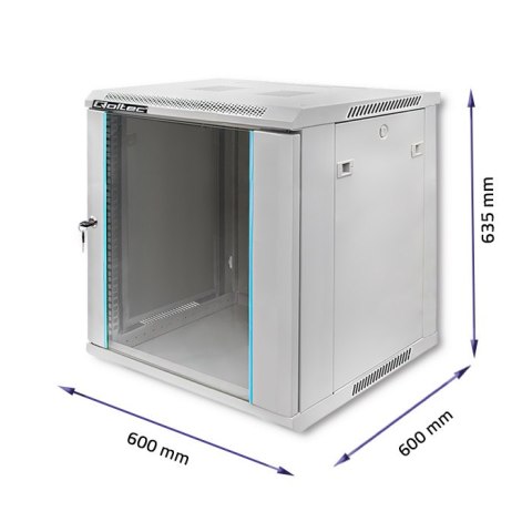 Qoltec Szafa RACK 19" | 12U | 600 x 600 x 635