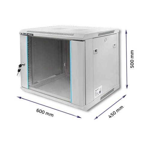 Qoltec Szafa RACK 19" | 9U | 600 x 450 x 501