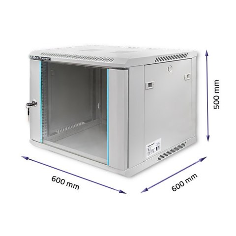 Qoltec Szafa RACK 19" | 9U | 600 x 600 x 500