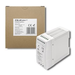 Qoltec Zasilacz na szynę DIN | 60W | 12V | 5A | Szary | Slim