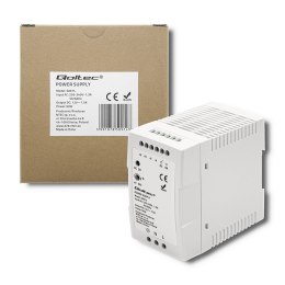 Qoltec Zasilacz na szynę DIN | 90W | 12V | 7.5A | Szary | Slim