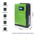 Qoltec Hybrydowy inwerter solarny Off-Grid 5,5kW 100A 48V MPPT Sinus