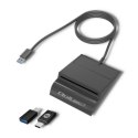 Qoltec Inteligentny czytnik chipowych kart ID SCR-0636 | USB typu C