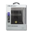 Qoltec Inteligentny czytnik chipowych kart ID |USB 2.0|Plug&Play