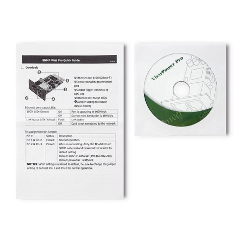 Qoltec Moduł SNMP od 3-fazowego zasilacza UPS