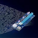 Qoltec Riser PCi-E 1x - 16x | USB 3.0 | SATA/ PCI-E 6pin
