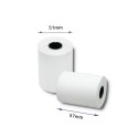 Qoltec Rolka termiczna 57 x 7 | 55g/m2 | 10szt. | BPA free
