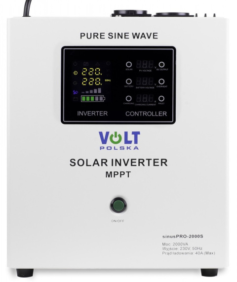 Zestaw Solarny Sinus Pro 2000S Panel 405W 2x Akumulator 100Ah
